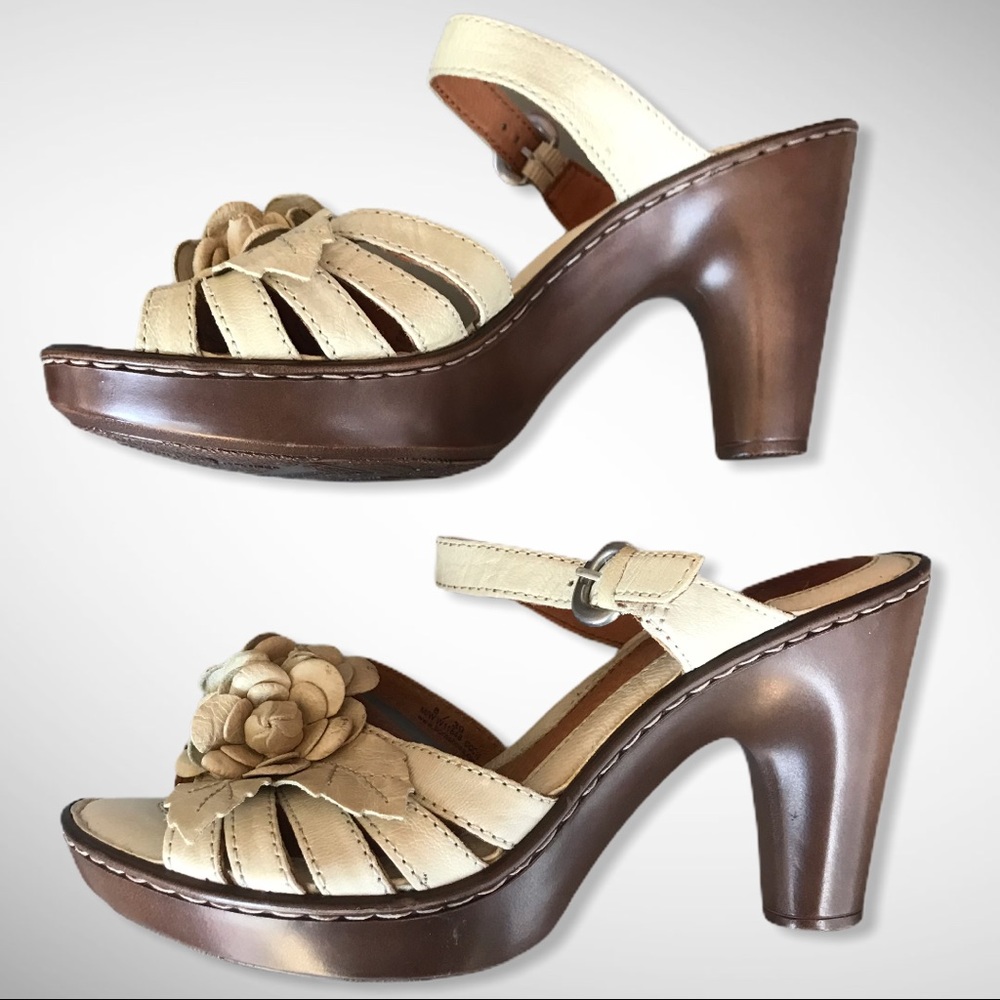 Born Leather Platform Heels - 8M - Picture 2 of 7